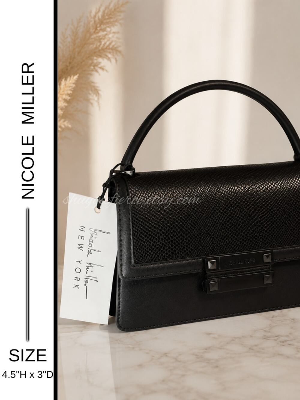 MSRP $40 NWT Nicole Miller Handbag Satchel Crossbody Strap | SAME DAY SHIP